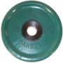 Диск обрезиненный МВ Barbell цветной, 50 мм, евро-классик