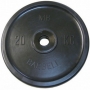 Диск обрезиненный МВ Barbell 20 кг. евро-классик